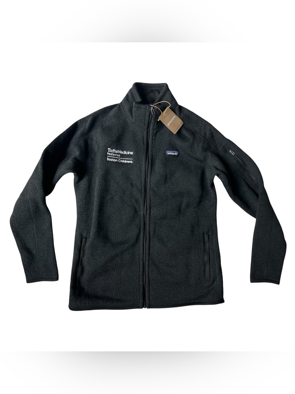 NWT PATAGONIA BETTER SWEATER FULL ZIP JACKET WOMENS LARGE TUFTS MEDICINE LOGO